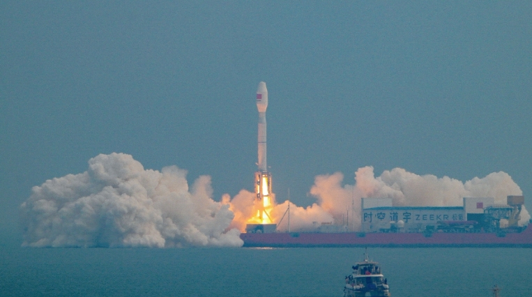 海上发射成功！捷龙三号火箭实现半个月两连发